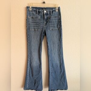 EXPRESS 70s Flare Mid-Rise Jeans – Ultra Hyper Stretch